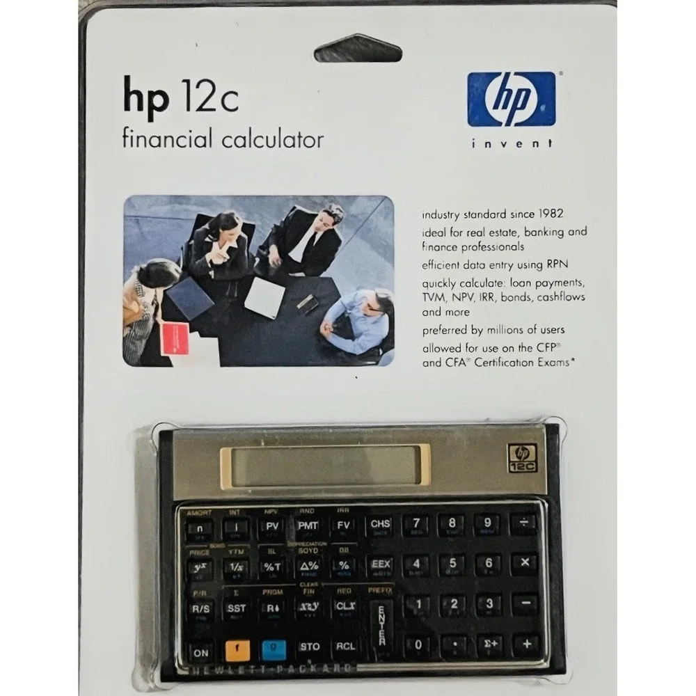 Hewlett‎ Packard HP 12C Financial Calculator Real Estate Finance Vintage